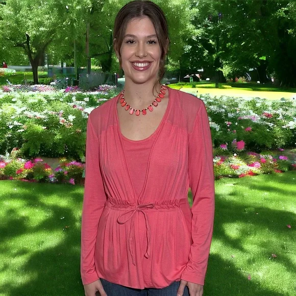 Women’s Tank Top & Jacket - Beautiful Salmon by Emil Ratenberg - Tag Size L - Picture 2 of 16